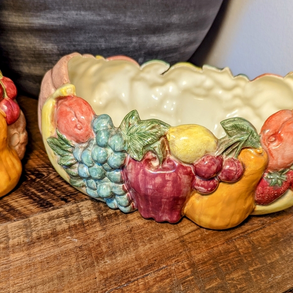 Vintage Nowell Mold Pitcher and Bowl Fruit - Picture 4 of 10